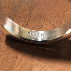 pair ring silver 4mm/シルバー/指輪/ペアリング/槌目/シンプル/刻印 11枚目の画像