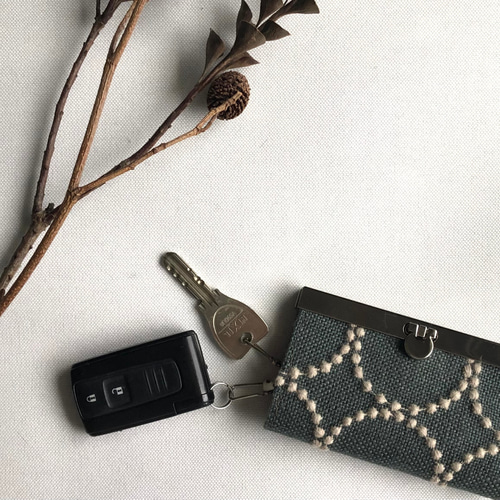 キーケース】 ミナペルホネン tambourine タンバリン グレー キー