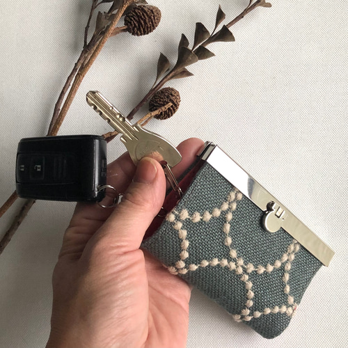 キーケース】 ミナペルホネン tambourine タンバリン グレー キー