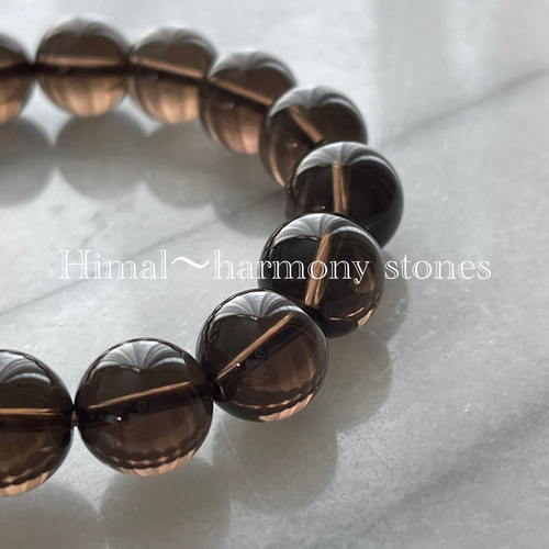 1点物 ガウリシャンカール産スモーキークォーツブレス ブレスレット