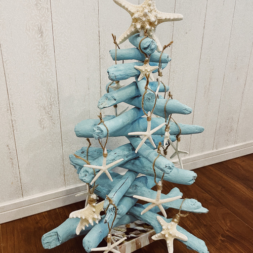 クリスマスツリー クリスマス 流木ツリー シャービックブルー