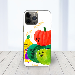 ★iPhone14 他 Android ほぼ全機種対応  スマホケース 坂本奈緒★ハロウィン野菜 2枚目の画像