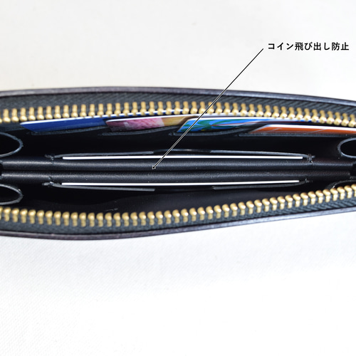 ロングファスナーウォレット カラーヌメ ブラック 楽天市場】長財布 財布 ウォレット ロングウォレット ラウンド
