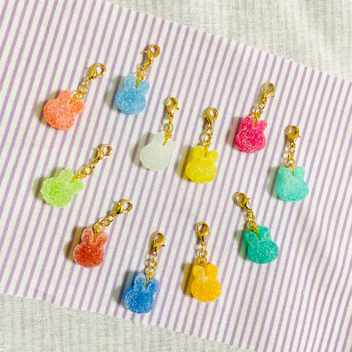 カラフル☆シュガーキャンディチャーム【プチ】 推し色 キーホルダー