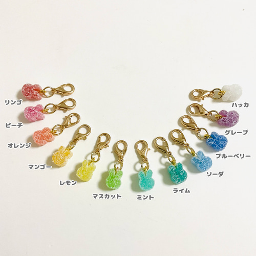 カラフル☆シュガーキャンディチャーム【プチ】 推し色 キーホルダー