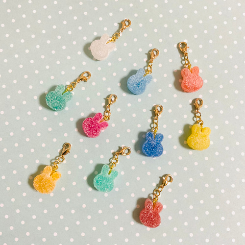 カラフル☆シュガーキャンディチャーム【プチ】 推し色 キーホルダー