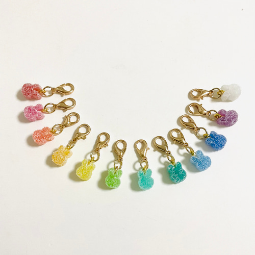 カラフル☆シュガーキャンディチャーム【プチ】 推し色 キーホルダー