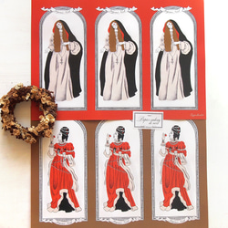 クリスマス包装紙　マリアとイヴ 2枚目の画像