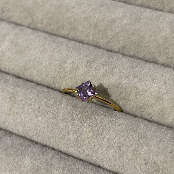 Classy ring ... pink Amethyst 9枚目の画像