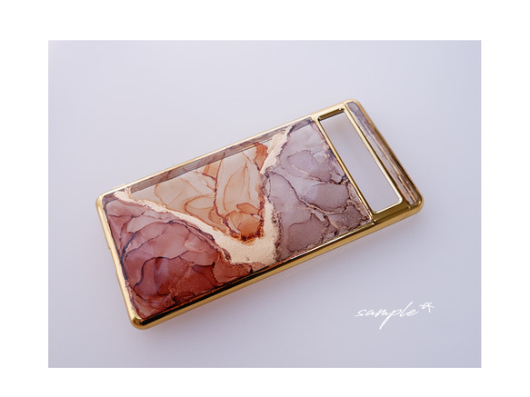 #farfalla 流動アートのスマホケース（iPhone/Android TPUバンパー ） 7枚目の画像