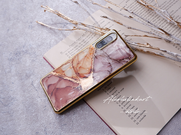 #farfalla 流動アートのスマホケース（iPhone/Android TPUバンパー ） 2枚目の画像