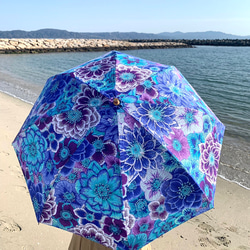 【✳︎数量限定✳︎花柄✳︎折りたたみ日傘】HiraTen parasol 16枚目の画像