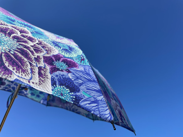【✳︎数量限定✳︎花柄✳︎折りたたみ日傘】HiraTen parasol 12枚目の画像