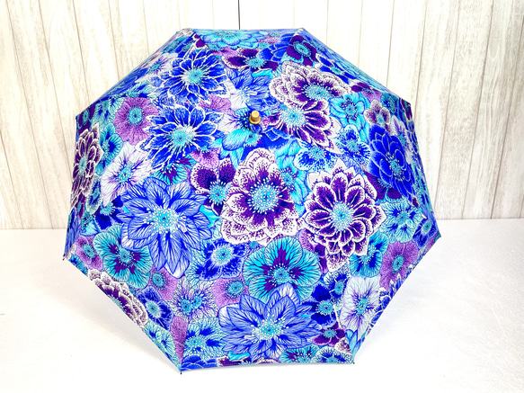 【✳︎数量限定✳︎花柄✳︎折りたたみ日傘】HiraTen parasol 6枚目の画像