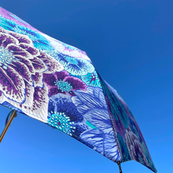 【✳︎数量限定✳︎花柄✳︎折りたたみ日傘】HiraTen parasol 13枚目の画像