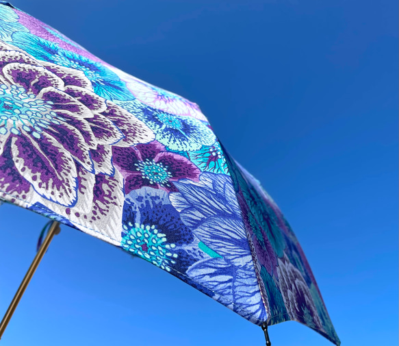 【✳︎数量限定✳︎花柄✳︎折りたたみ日傘】HiraTen parasol 13枚目の画像