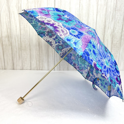 【✳︎数量限定✳︎花柄✳︎折りたたみ日傘】HiraTen parasol 4枚目の画像