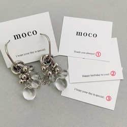 bridal pierce《k16gp   ウェデング　ブライダル　前撮り　フラワー　淡水パール　コットンパール》 8枚目の画像