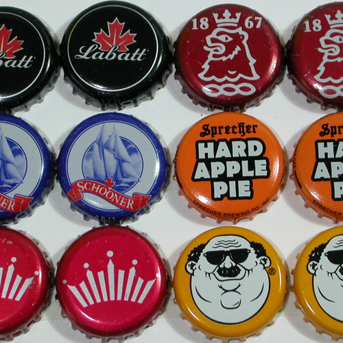 ♛世界のドリンク / ビール王冠キャップ12個セットBRC12-pair6 DIY