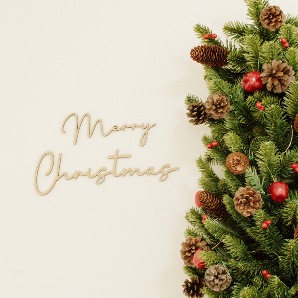 木製　レターバナー　クリスマス　【Merry Christmas】 1枚目の画像