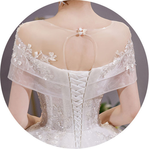 高級ウェディングドレスオーダーメイド 手縫いスパンコール 高級ウェディングドレスオーダーメイド 手縫いスパンコール