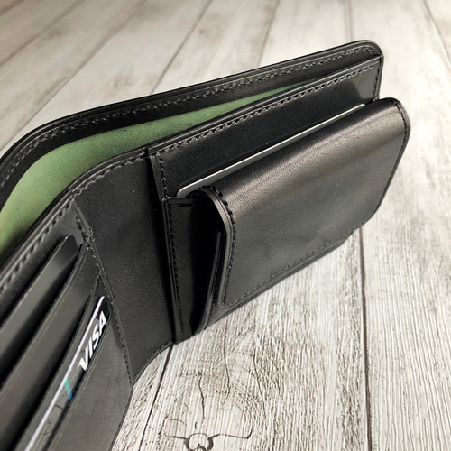 完成品 Horweenシェルコードバン 二つ折り財布 総手縫フルコードバン