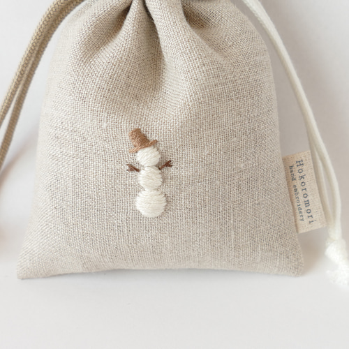 きまぐれSALE ユキエモン 巾着 12cmファスナーポーチ ハンドメイド お