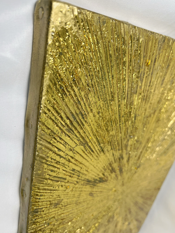 テクスチャアート/禅　和風アート　絵画　金箔　かっこいい　プレゼント　金箔埋め尽くし　立体アート 