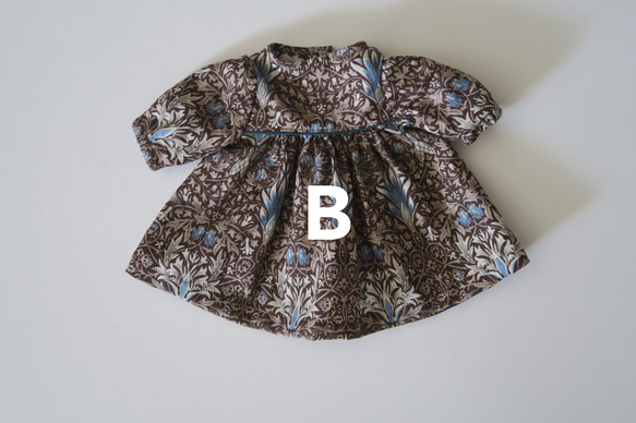 Liberty print ソランちゃんレミンちゃんのお洋服セット 4枚目の画像