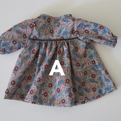 Liberty print ソランちゃんレミンちゃんのお洋服セット 3枚目の画像