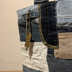 デニムミニトートバッグ-denim mini tote bag- 7枚目の画像