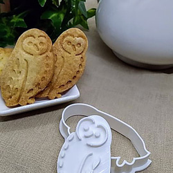 ♪貓頭鷹形狀的餅乾模具/Owl-shaped cookie cutter 第2張的照片