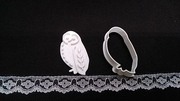 ♪貓頭鷹形狀的餅乾模具/Owl-shaped cookie cutter 第3張的照片