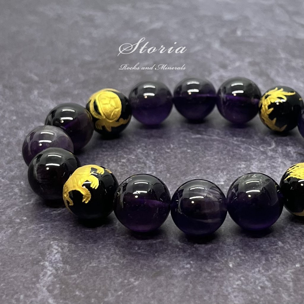 【MK*】ザンビア産バイカラーアメジストのゴムブレスレット MK*】ザンビア産バイカラーアメジストのゴムブレスレット 【MK