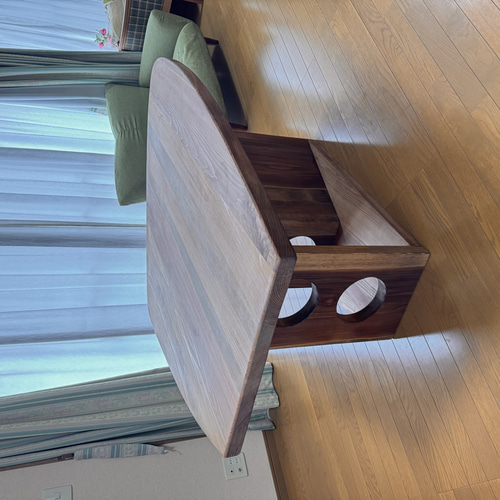 八溝杉175x135cm 厚材変形型テーブル(M21type) ダイニングテーブル