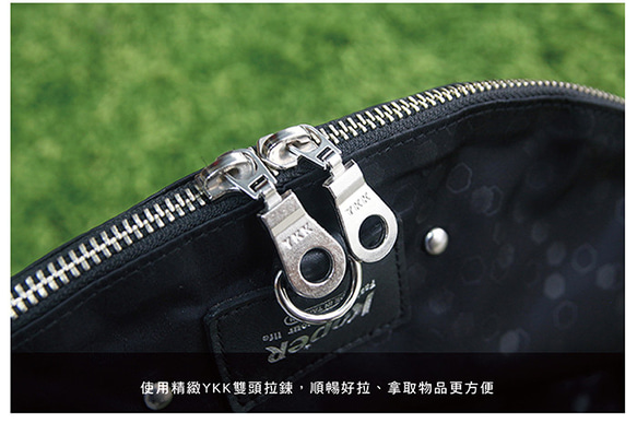 【KOPER】Qingshuwumei-Nylon 三つ巴バッグ Fashion Black (Made in Taiwan) 7枚目の画像