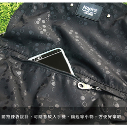 【KOPER】Qingshuwumei-Nylon 三つ巴バッグ Fashion Black (Made in Taiwan) 10枚目の画像
