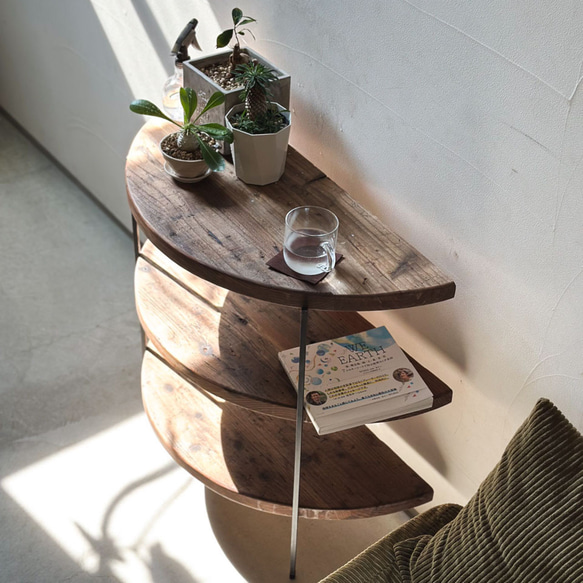 送料無料／[Folding Shelf]アイアンラック 折り畳みシェルフ