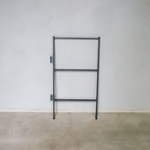 アイアンラック、アイアンシェルフ、持ち運び、収納に便利なバンド付き。 送料無料／[Folding Shelf]アイアンラック 折り畳みシェルフ