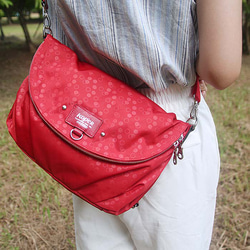 【KOPER】Light Cooked Dance Beauty-Nylon 3-Purpose Bag ワインレッド（台湾製） 1枚目の画像