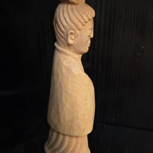 木彫像 草野房馬助 第294作 木彫り 一刀彫り 仏像 彫刻 彫刻