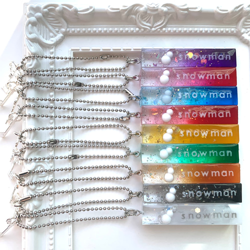 ◯◯♡様ご購入品　14金 スノーマン&スノークリスタルペンダントチャーム スノーマン SILVER SNOW ネックレス/SnowMan/阿部亮平/向井康二