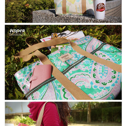【KOPER】Colorful Fun-Alice Qiaona Bag A4 Lake Green (Made in Taiw 5枚目の画像