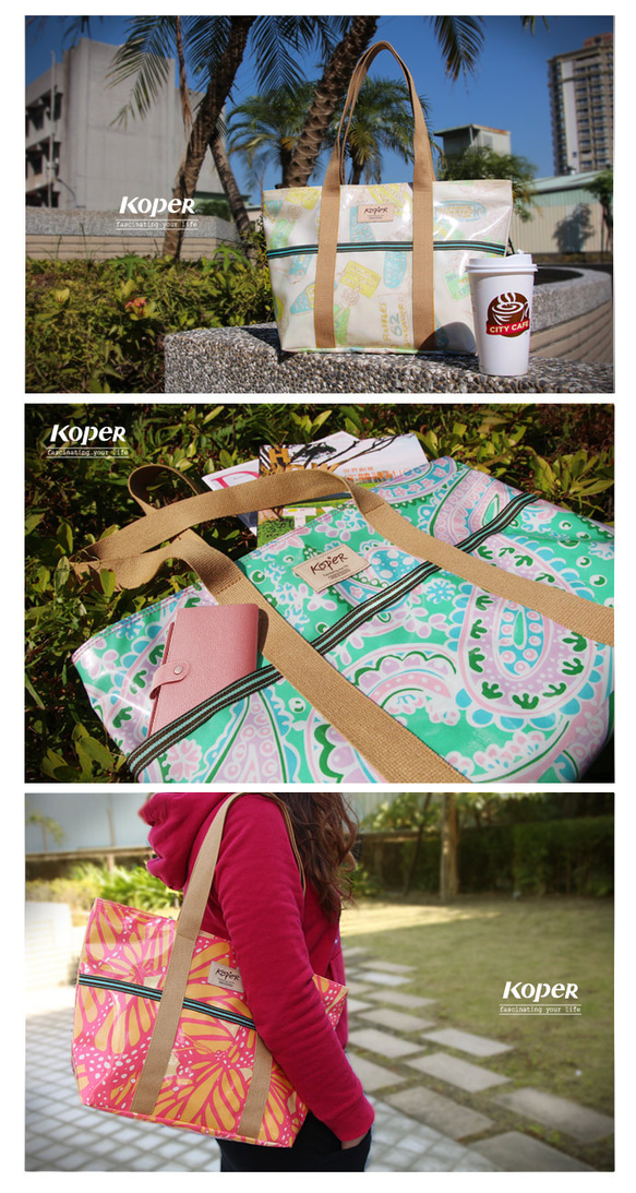 【KOPER】繽紛趣-愛麗絲巧納袋A4 湖水綠(MIT台灣製造) 第5張的照片