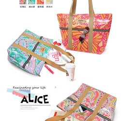 【KOPER】Colorful Fun-Alice Qiaona Bag A4 Lake Green (Made in Taiw 2枚目の画像