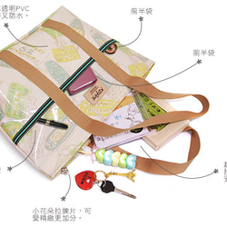 【KOPER】Colorful Fun-Alice Qiaona Bag A4 Lake Green (Made in Taiw 3枚目の画像