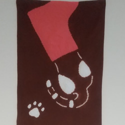 有松・鳴海絞　手ぬぐい「長靴にはいった猫」 2枚目の画像