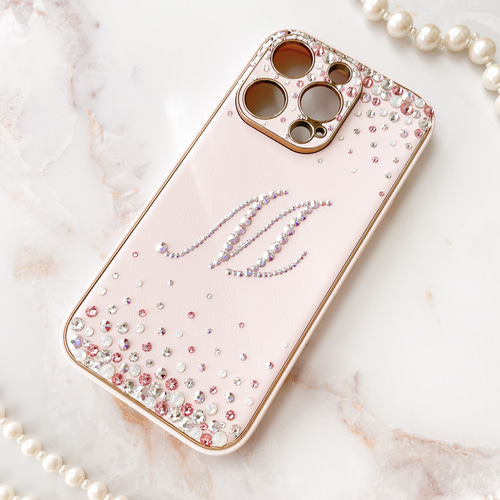 iphone16ケース キラキラ　デコ電　スワロフスキー iPhone16・16Plus・16Pro・16ProMaxケース SWAROVSKI デコ マイ