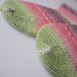 手編みの靴下　子供用サイズ19cm 5枚目の画像