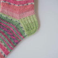 手編みの靴下　子供用サイズ19cm 4枚目の画像